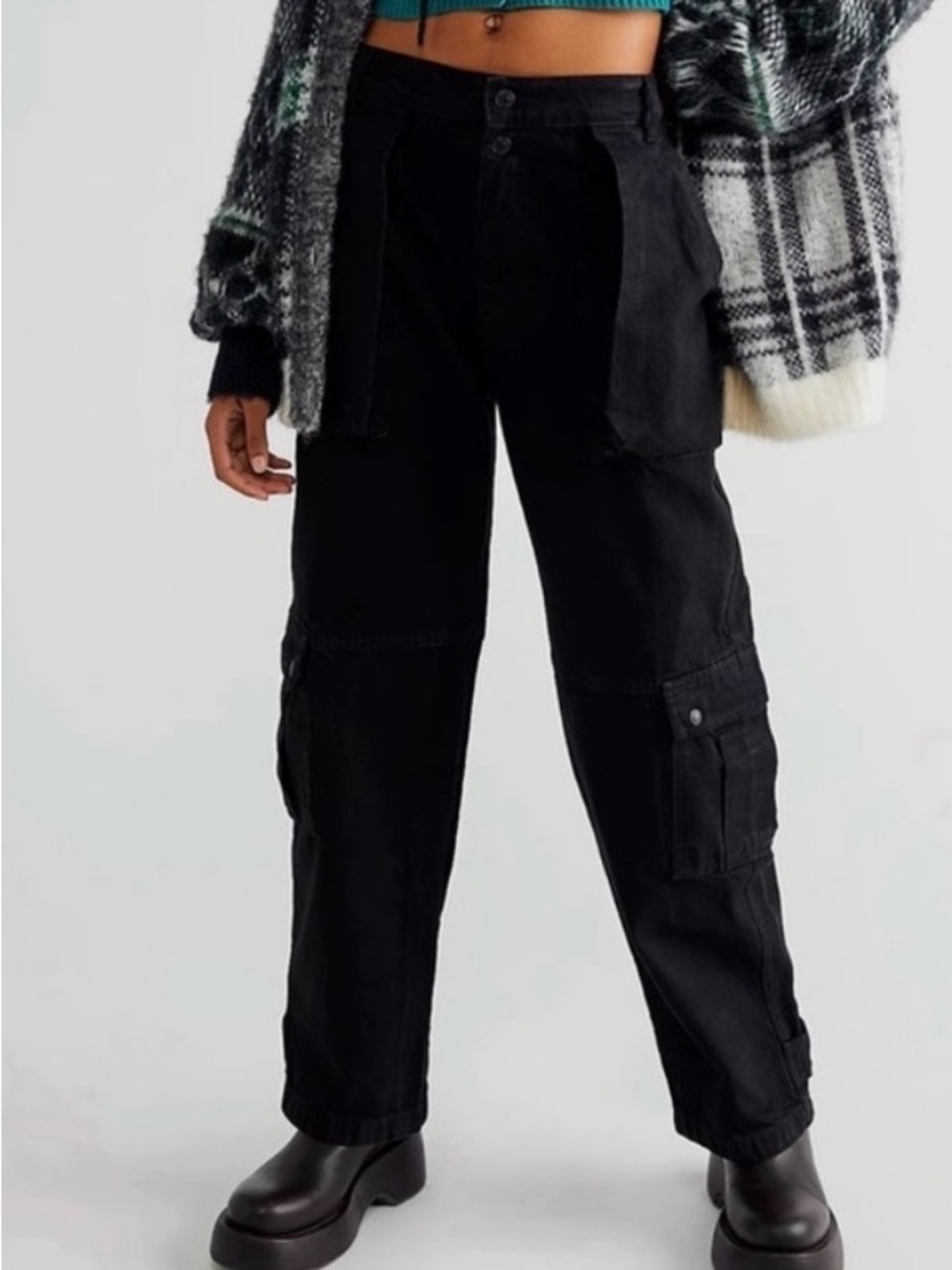 We The Free Marx Slouchy Cargo Jeans Size 26 Preloved